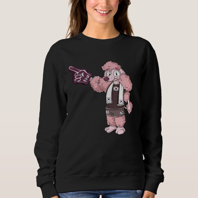 Fan Poodle South Korea T Shirt (Framsida)