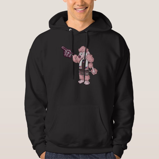 Fan Poodle USA Hoodie (Framsida)
