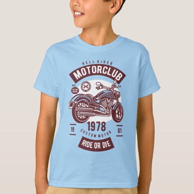 Fan Rider Motorklubb T-Shirt (Framsida)