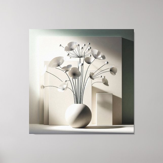 Fan-Shaped Floral Structure Canvastryck (Framsida)