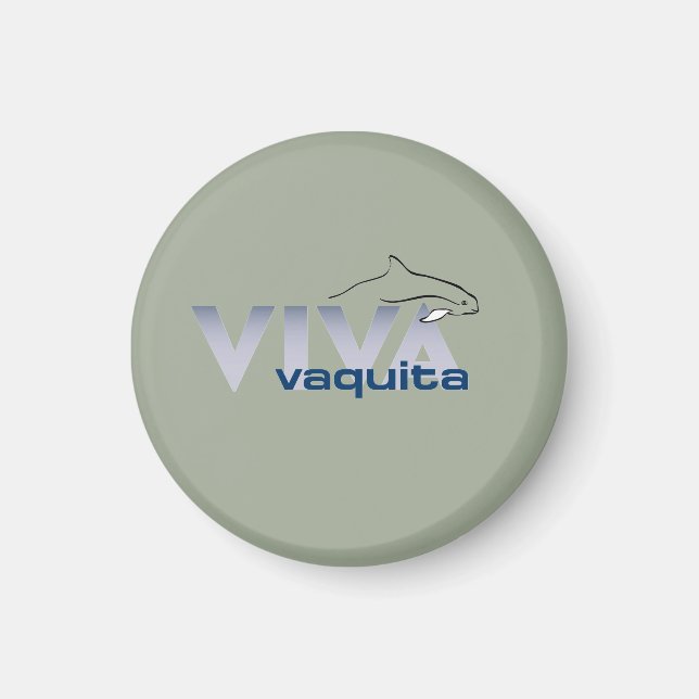 Fan VivaVaquita Pin! Magnet (Framsidan)