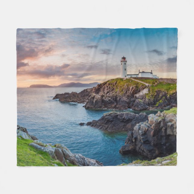 Fanad Head fyr | Donegal, Irland Fleecefilt (Framsidan (Horisontell))