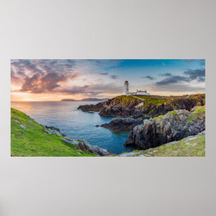 Fanad Head fyr Donegal, Irland Poster