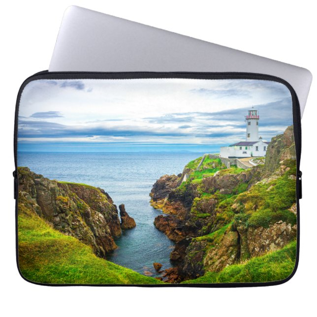 Fanad Head Lighthouse Laptoppskydd | Irland Laptop Fodral (Framsidan)