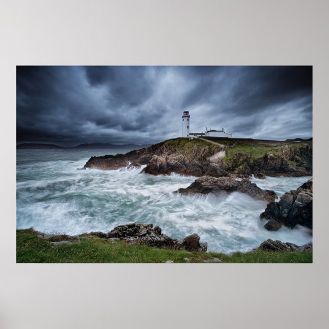 Fanad Head Lighthouse, Letterkenny, Irland Poster (Framsidan)
