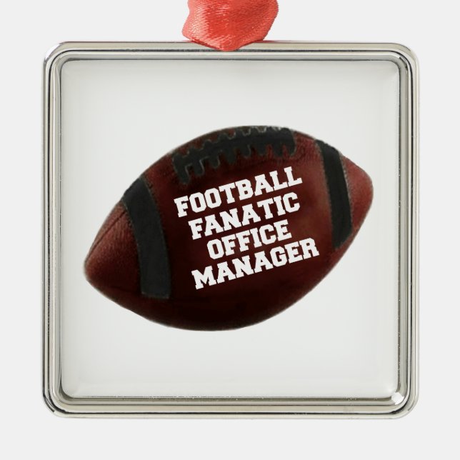 Fanatic Office Manager för fotboll Julgransprydnad Metall (Framsidan)