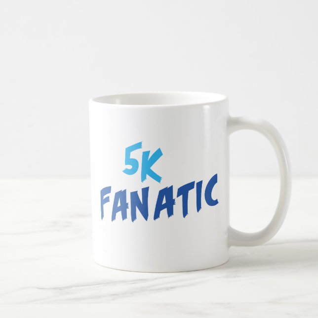 Fanatisk rolig 3,1 Mile för springer 5k themed Kaffemugg (Höger)