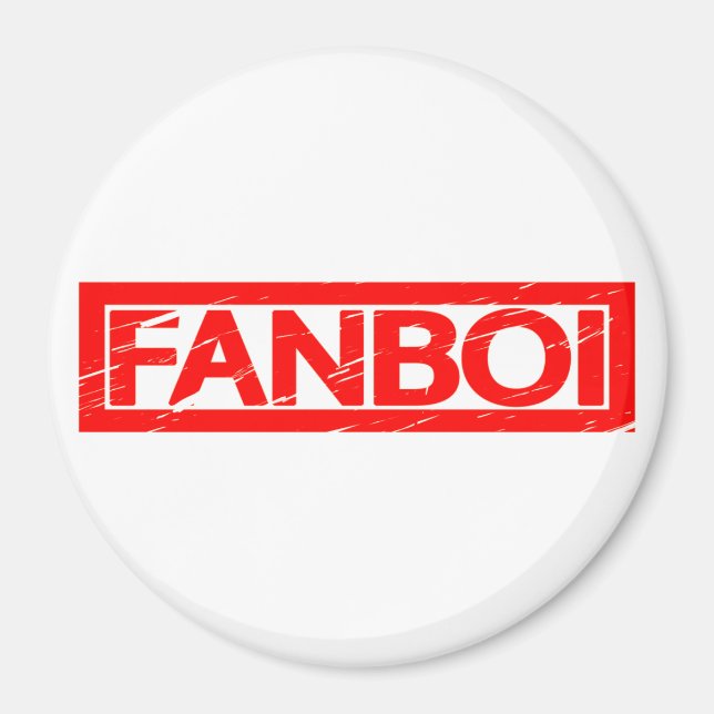 Fanboi Frimärke Magnet (Framsidan)