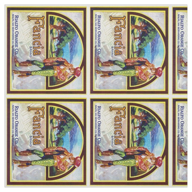 Fancia Oranges Tyg (Provkarta)