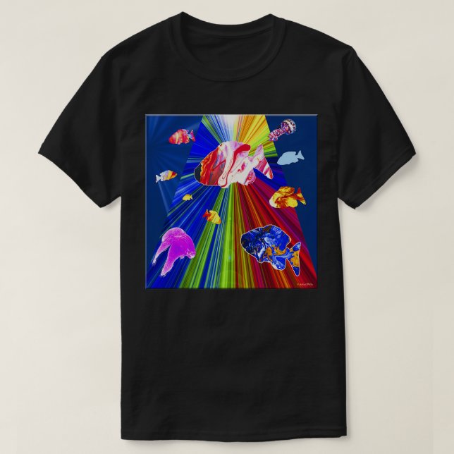 Fanciful Aquarium T Shirt (Design framsida)