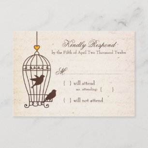 Fanciful Bird Cage - Hösthöstens Bröllop OSA Orang Kort