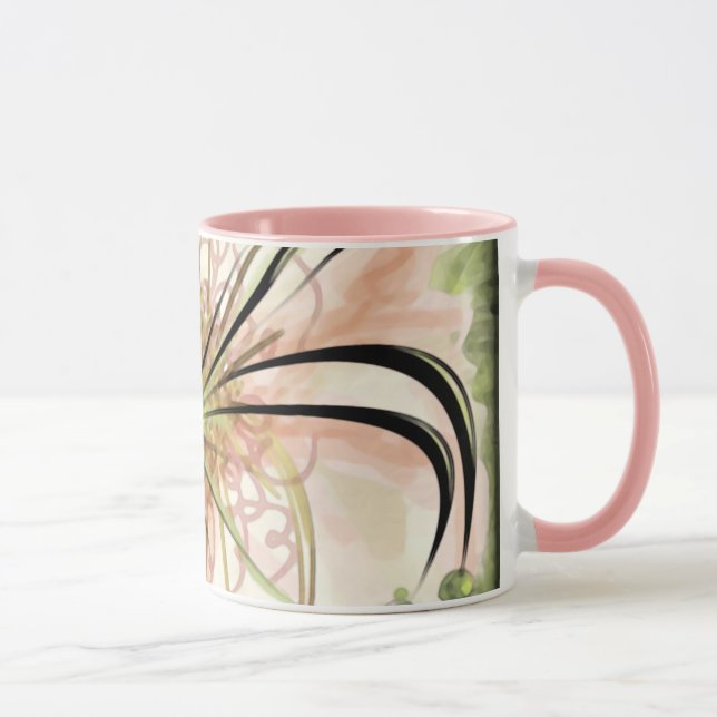 Fanciful Flower (11 oz. Keramiska Mugg) Mugg (Höger)