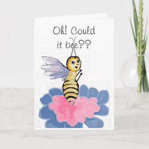 Fanciful honey Bee Birthday Kort