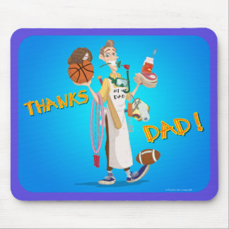 Fanciful konster Design_THANKS_DAD_mousepad Musmatta