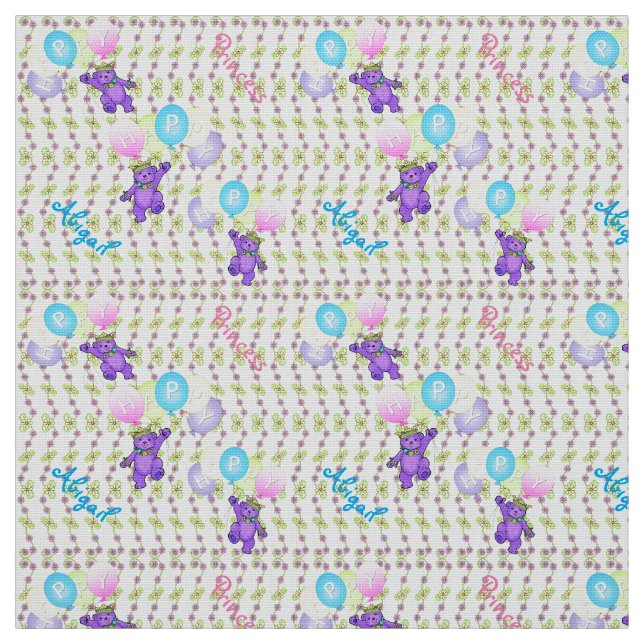 Fanciful Lycklig Balloon Bears Tyg (Provkarta)