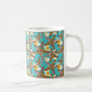 Fanciful sjöstjärnamönster kaffemugg