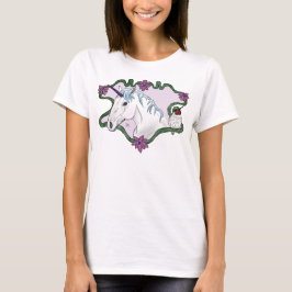 Fanciful Unicorn och Hummingbird T-Shirt