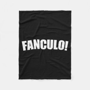 Fanculo italiensk term för avstängning, rolig sark fleecefilt