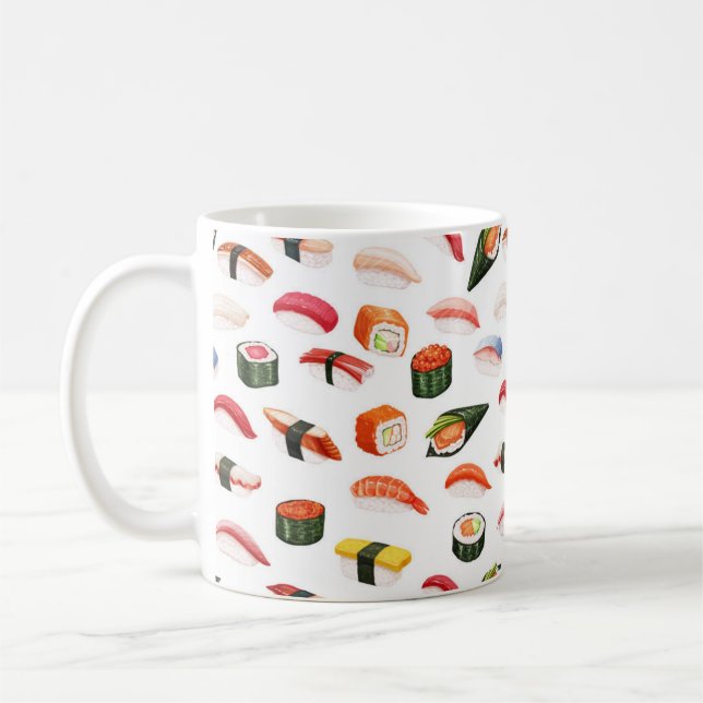 Fancy Asian Sushi Mug Kaffemugg (Vänster)