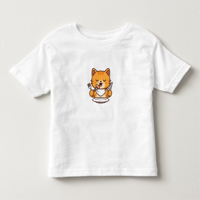 Fancy Cat Dining - T-Shirt (Framsida)