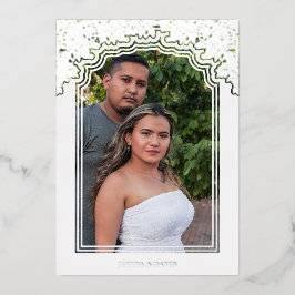Fancy Frame Photo Wedding Flowers & Branches