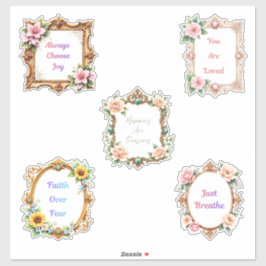 Fancy Frames Affirmations Sticker Sheet Klistermärken
