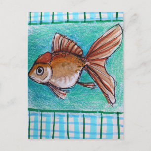 Fancy Guldfisk Vykort