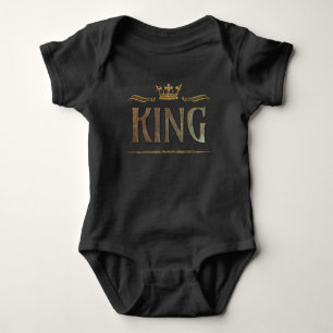 Fancy King Lettering - Stor medeltida kunglig kron T Shirt