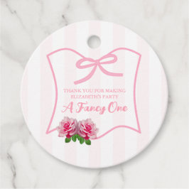 Fancy One Rosett Blommig 1-årsfest Gåvor Etiketter