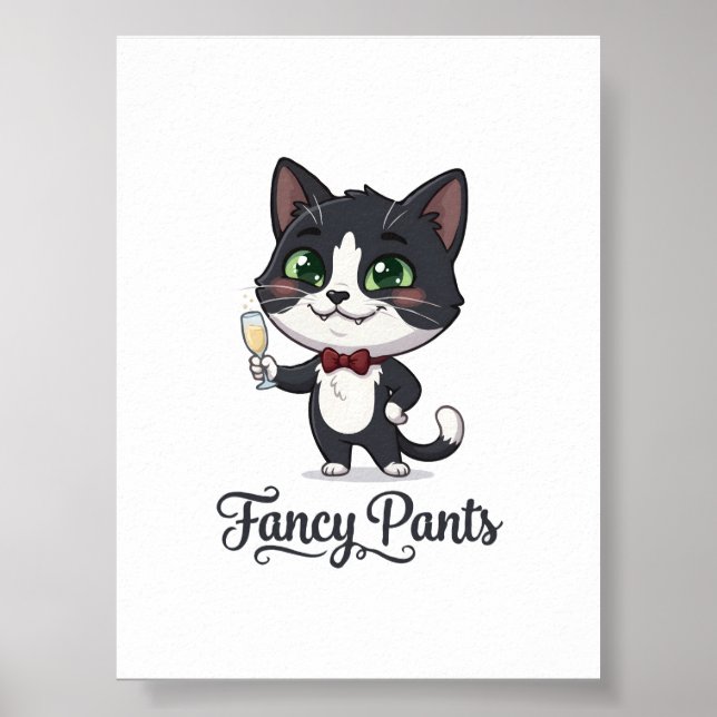 Fancy Pants Smokingkatt jublar Poster (Framsidan)