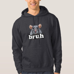 Fancy Rat Gnagare Ägare Meme Bruh Husdjur Råttälsk Hoodie