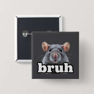 Fancy Rat Gnagare Ägare Meme Bruh Husdjur Råttälsk Knapp