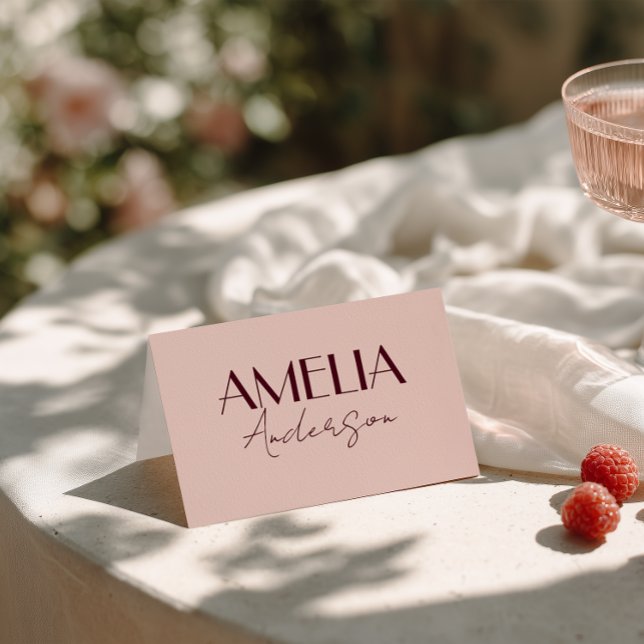 Fancy Sweet Cream Wine Classy Wedding Place Cards Bordsnummer (Skapare uppladdad)