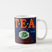 Fancy Tea Etikett Mugg
