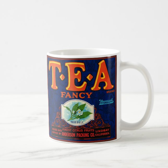 Fancy Tea Etikett Mugg (Höger)