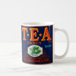 Fancy Tea Label  Mug Kaffemugg