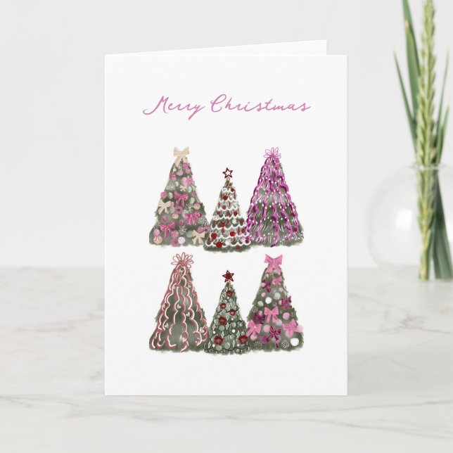 Fancy trees Card  Kort (Framsida)