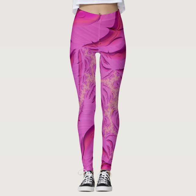~ FANDANGO Fractal Design Mönster ~ Original ~ Leggings (Framsida)