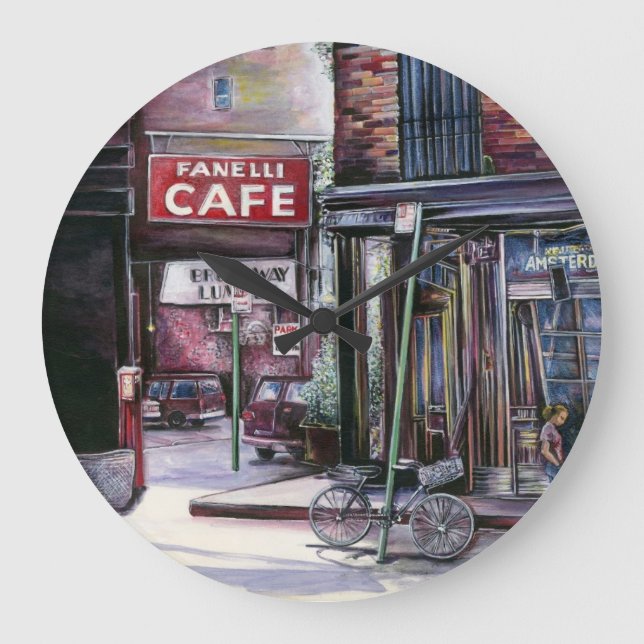Fanellis Charm, New York City, Soho, New York Stor Klocka (Framsida)