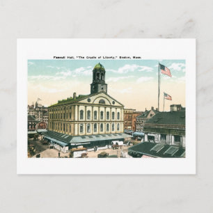 Faneuil Hall, Boston, massa Vykort