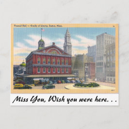 Faneuil Hall, Boston, Massachusetts Vykort