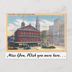 Faneuil Hall, Boston, Massachusetts Vykort