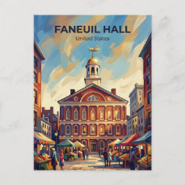 Faneuil Hall Massachusetts Vykort