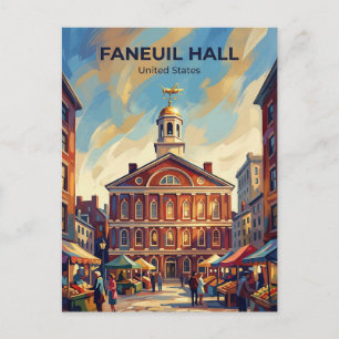 Faneuil Hall Massachusetts Vykort