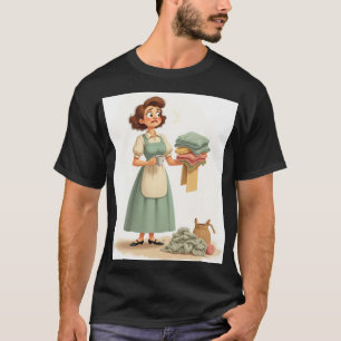Fanförbannat Mamma Tvätt Kaos Frustrerad Hemmafru T Shirt