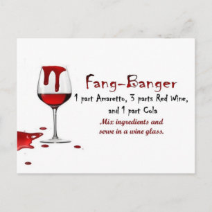 Fang-Banger Drink Recipe Vykort