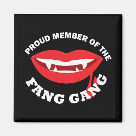 Fang Gang Square Magnet (Mörk)