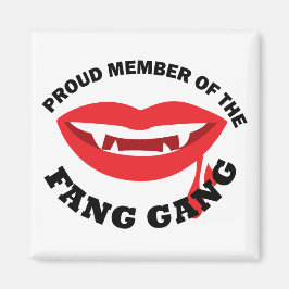 Fang Gang Square Magnet (vit)