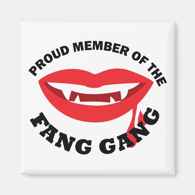 Fang Gang Square Magnet (vit) (Framsidan)