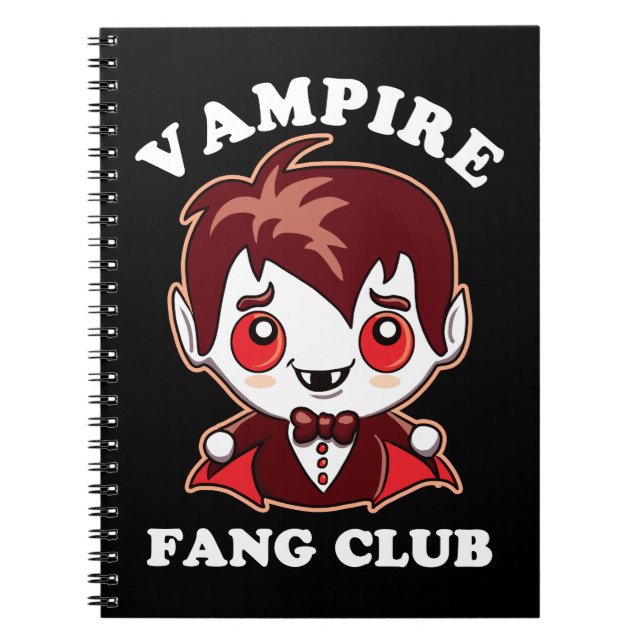 Fang Klubb | Funny Pun och Cute Vampire Anteckningsbok (Framsidan)